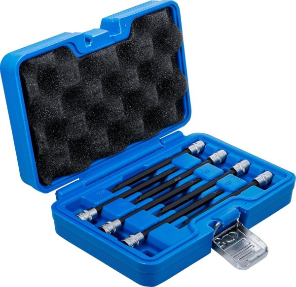 Bitshylssats, Torx m. kulhuvud T10-T40, 1/4, 7 delar