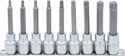 Bitshylssats, Torx T20-T60, 1/2, 9 delar