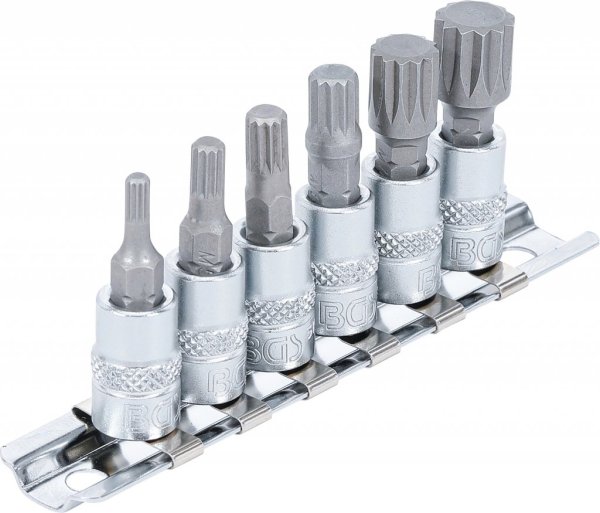 Bitshylssats, XZN M4-M12, 1/4, 6 delar