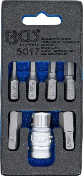 Bitssats insex 4-12 mm, 7 delar