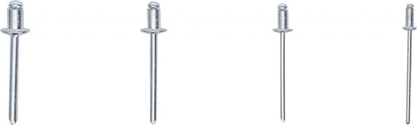 Nitsortiment aluminium 400 delar 2,4–4,8 mm
