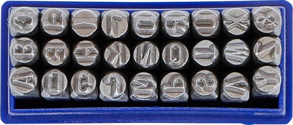 Bokstavsstansar, 4 mm