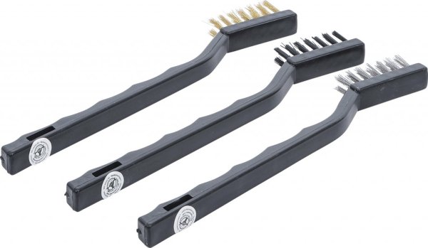 Borstsats 175 mm – Mässing, Nylon & Stål, 3 delar