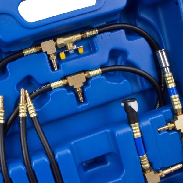 Bränsletrycksmätare 0–8 Bar med 30 Adaptrar