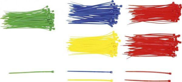 Buntband, färgad, 2,4x100 mm, 200 st.