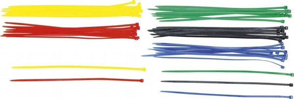 Buntband, färgad, 4,8x300 mm, 50 st.
