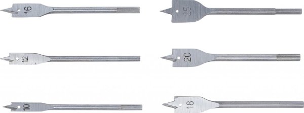 Centrumborrsats 6 delar Ø10–25 mm