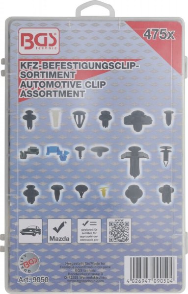 Clips sats 475 delar – Mazda panelclips & fästclips