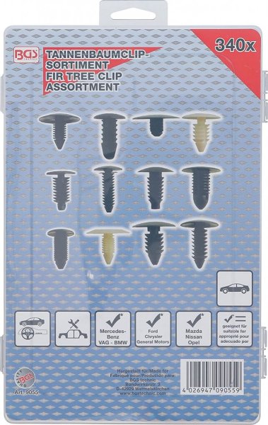 Clips sats 340 delar – GM VW BMW Nissan Ford