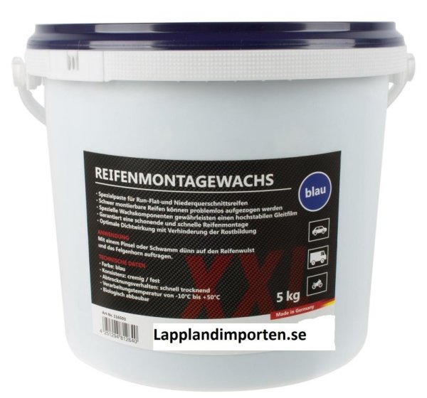 Däckpasta Blå 5 kg – Run-Flat & Breda Däck
