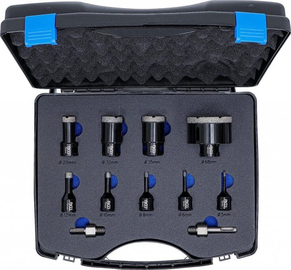 Diamantborrkrona Set 11 delar Ø5–68 mm M14 för kakel & sten