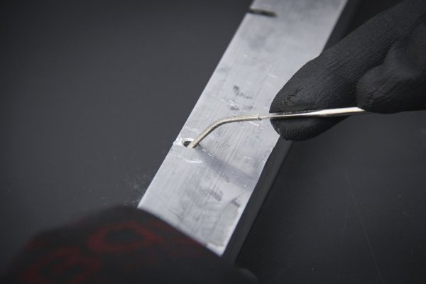 Diamant-hålfil-sats, böjd, 140x3 mm, 10 delar