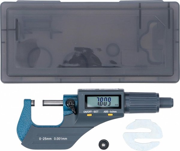 Digital mikrometer, 0-25 mm