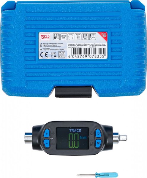 Digital momentadapter, 1/4, 6-30 Nm