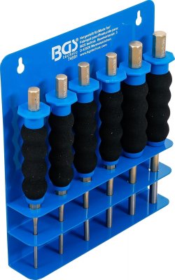 Drivdornsats 6 delar 3–8 mm med handskydd & väggfäste