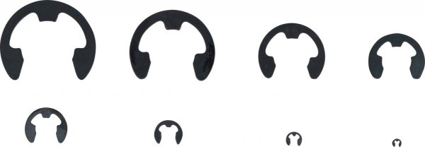 E-låsringar sortiment 1,5–22 mm