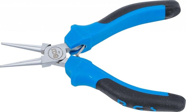 Elektronik-Rundtång rak 125 mm med fjäder