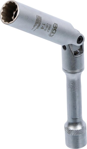 Extra lång tändstift-ledhylsa 14 mm 12-kant 3/8