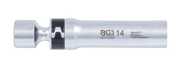 Extra lång tändstift-ledhylsa med hållarfjäder 12-kant 3/8