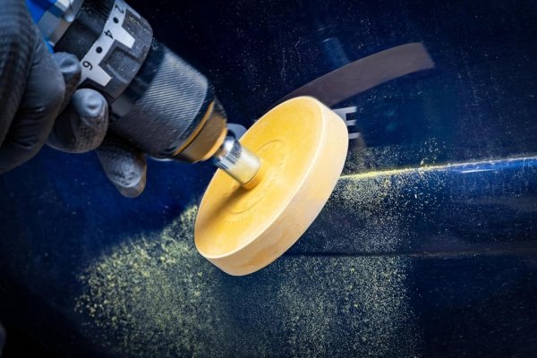 Folieraderare Ø 90 mm – Gummirondell för Borrmaskin med Adapter
