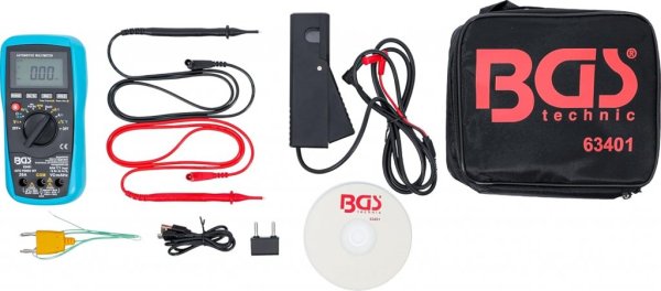 Fordon-Digital-Multimeter med USB – 3 5/6-siffrig