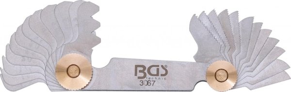 Gängmått 24 blad metrisk 0,25–6,0 mm