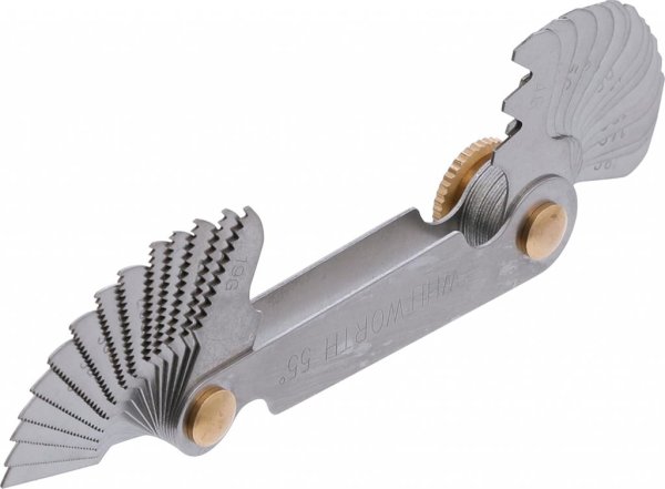 Gängmått 28 blad Whitworth BSP 4G–62G