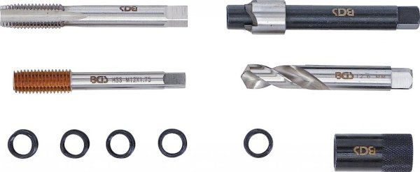 Gängreparationssats M12x1,75 – Aluminium oljetråg