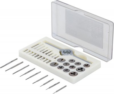 Precisions Gängverktygssats M1–M2,5 – 31 delar för finmekanik