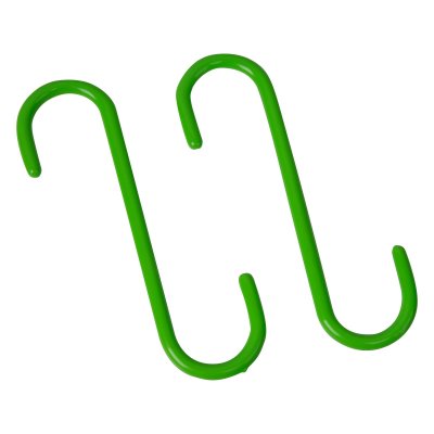 Grön styv bromsokskrok i stål, längd 190 mm