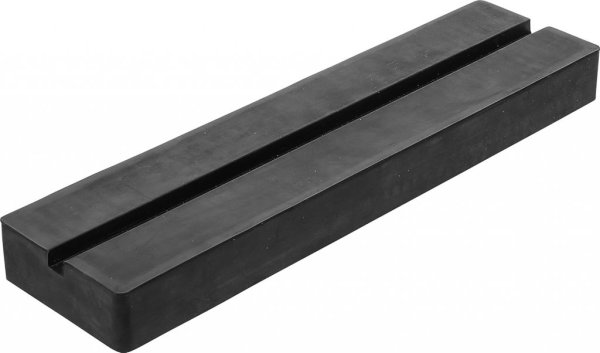 Gummiblock med spår, 373 x 100 x 35 mm