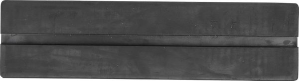 Gummiblock med spår, 373 x 100 x 35 mm