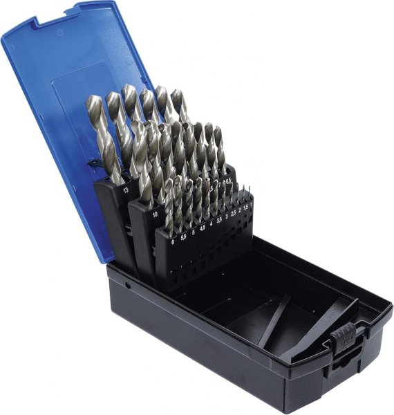 HSS borrsats 1–13 mm, 25 delar