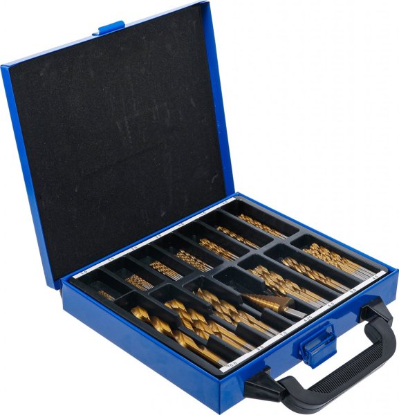 HSS-TiN Borrsats 1–10 mm, 119 delar