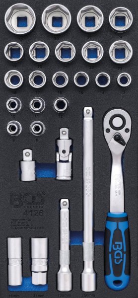 Hylsnyckelsats 12,5 mm, 27 delar