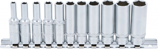 Hylssats,långa, sexkant, 4-13 mm, 11 delar