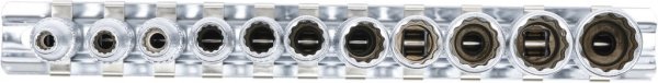 Hylssats,långa, tolvkant, 4-13 mm, 11 delar