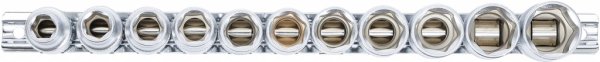 Hylssats, sexkant, 10-21 mm, 11 delar