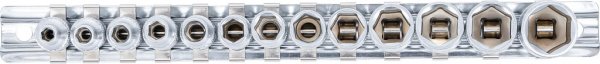 Hylssats, sexkant, 4-14 mm, 13 delar