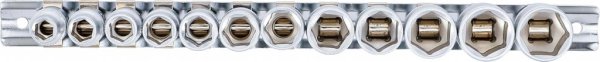 Hylssats, sexkant, 8-19 mm, 12 delar
