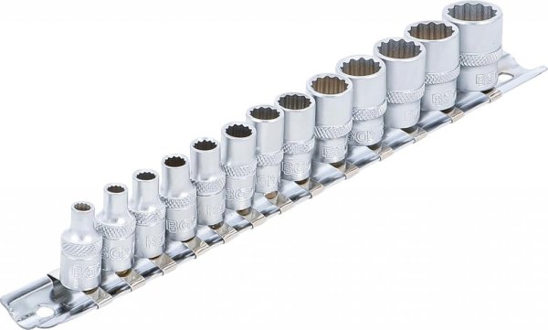 Hylssats, tolvkant, 4-14 mm, 13 delar