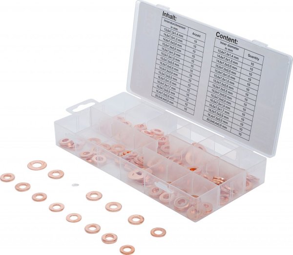 Injektor-Kopparpackningar 150 delar