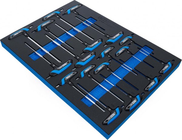 Insex- & Torx T-nyckelsats, 18 delar