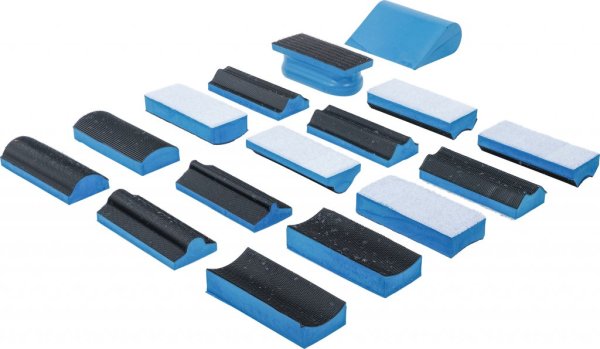 Kardborr-slipblockset, 16 delar