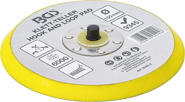 Kardborre-rondell Ø150 mm – För BGS9345 Polermaskin