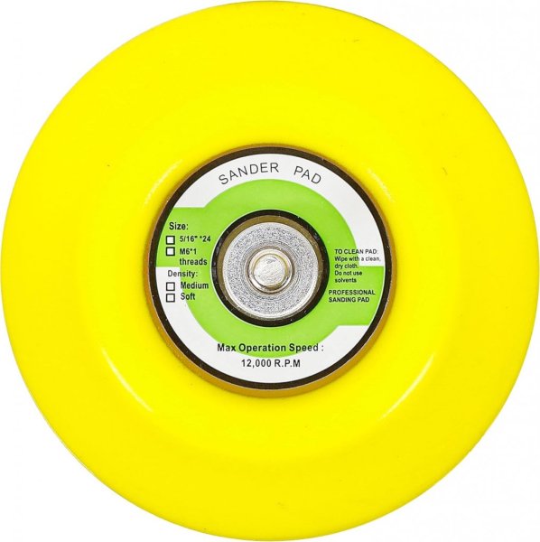 Kardborre rondell 75 mm för BGS 3291 – Sliprondell med M6 fäste