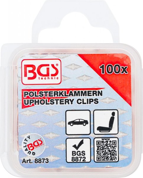 Klädselclips 100 delar – Universella clips för bilinteriör