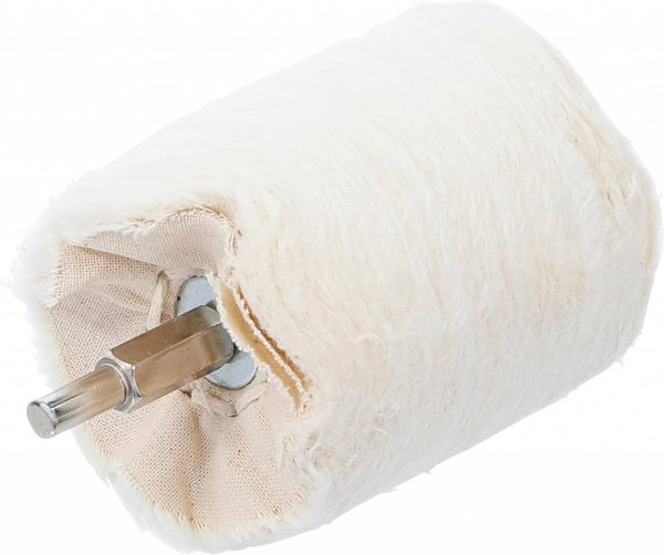 Cylindrisk poleringstrissa Ø64 mm – bomull för borrmaskin