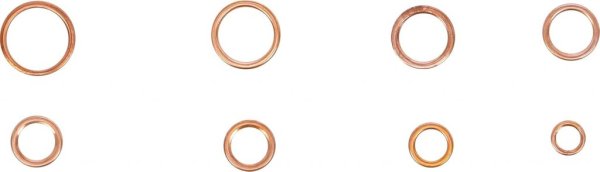 Kopparbrickor Sortiment 95 delar Ø6–20 mm