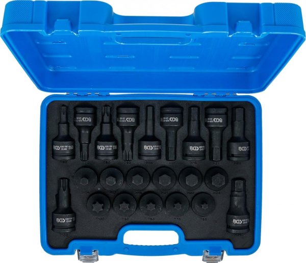 Kraftig Bitshylssats 3/4, Insex & Torx – 22 delar